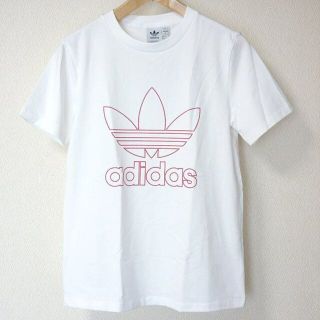 アディダス(adidas)の新品未使用◆(レディースL)アディダスオリジナルス 白トレフォイル 半袖Tシャツ(Tシャツ(半袖/袖なし))