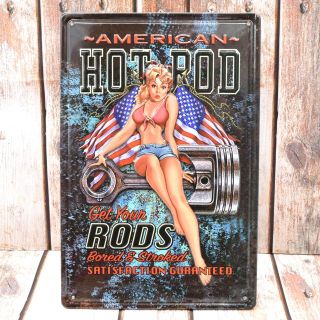 メタルプレート　GET YOUR RODS　アメリカン(その他)