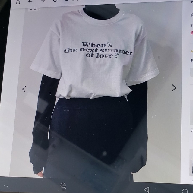 L'Appartement DEUXIEME CLASSE(アパルトモンドゥーズィエムクラス)のアパルトモン ヴィンテージ加工グラフィックT-SH レディースのトップス(Tシャツ(半袖/袖なし))の商品写真