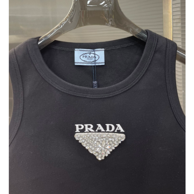 PRADA☆プラダ タンクトップ ブラック 【返品?交換対象商品】 www.gold