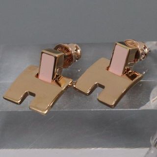 ○【海外限定】○ 美品HERMESシャルニエールPMゴールドピアス
