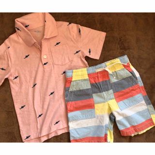 ギャップキッズ(GAP Kids)のGAP  キッズ　美品　4歳〜5歳　ポロシャツ　パンツ(パンツ/スパッツ)