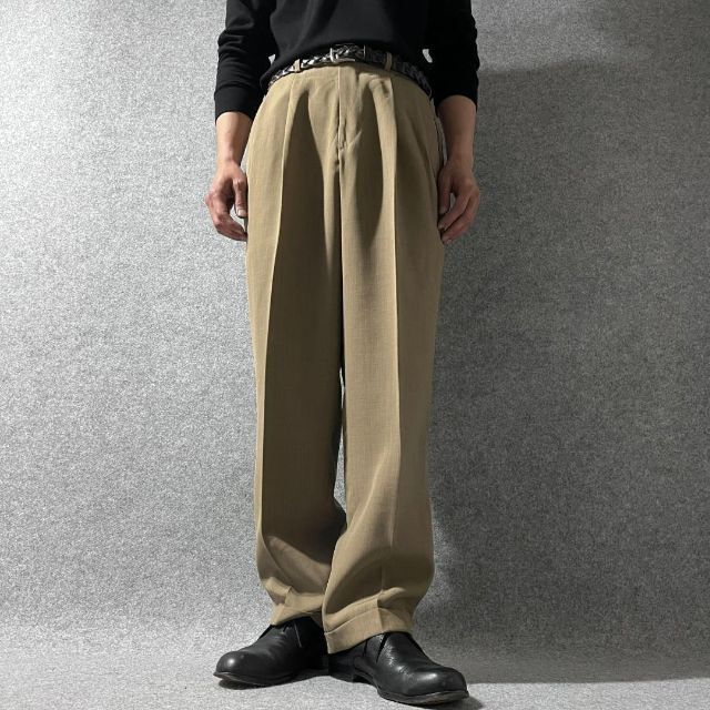 ART VINTAGE - 【vintage】USA製 ウーステッドウール 2タック ワイド