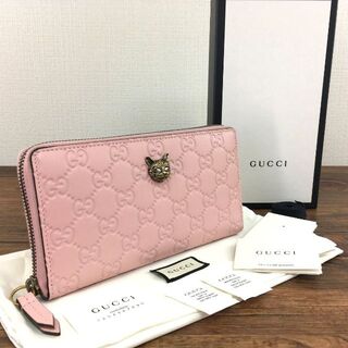 グッチ 猫 財布(レディース)（ピンク/桃色系）の通販 8点 | Gucciの 