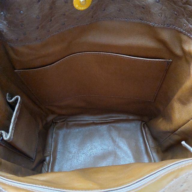 ハンドメイド オリジナルバッグ オーストリッチ フルポイント トートバッグ