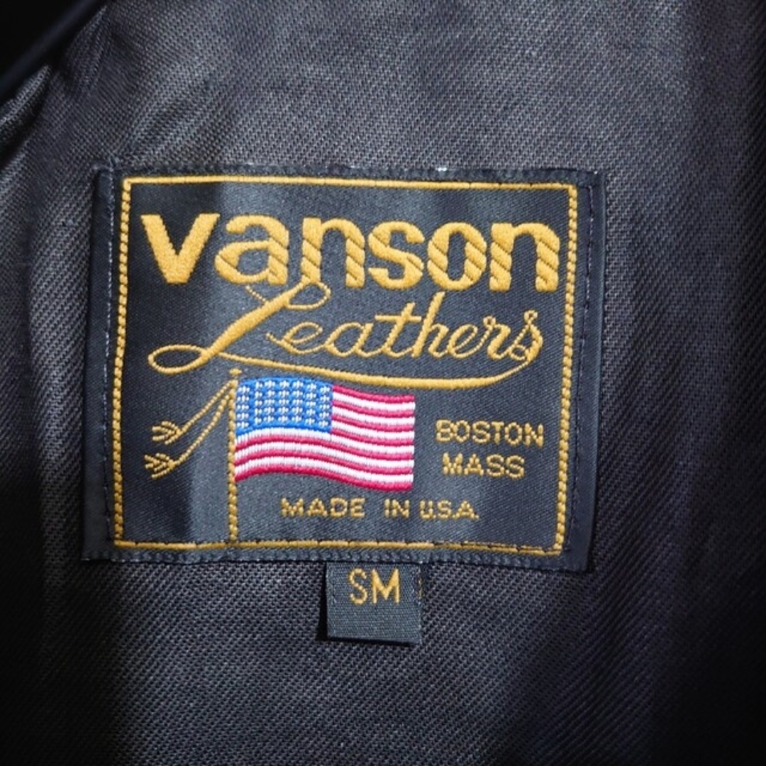 VANSON(バンソン)の★新品同様★Vanson　レザージャケット　デンバー　size SM (38) メンズのジャケット/アウター(ライダースジャケット)の商品写真