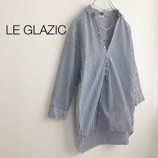 ルグラジック(LE GLAZIK)の★ルグラジック★コットンストライプスキッパープルオーバーシャツ(シャツ/ブラウス(長袖/七分))