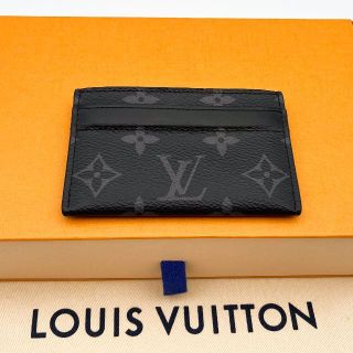 ルイヴィトン(LOUIS VUITTON)の【超極美品】ルイヴィトン　モノグラムエクリプス　ポルトカルト・ダブル(名刺入れ/定期入れ)