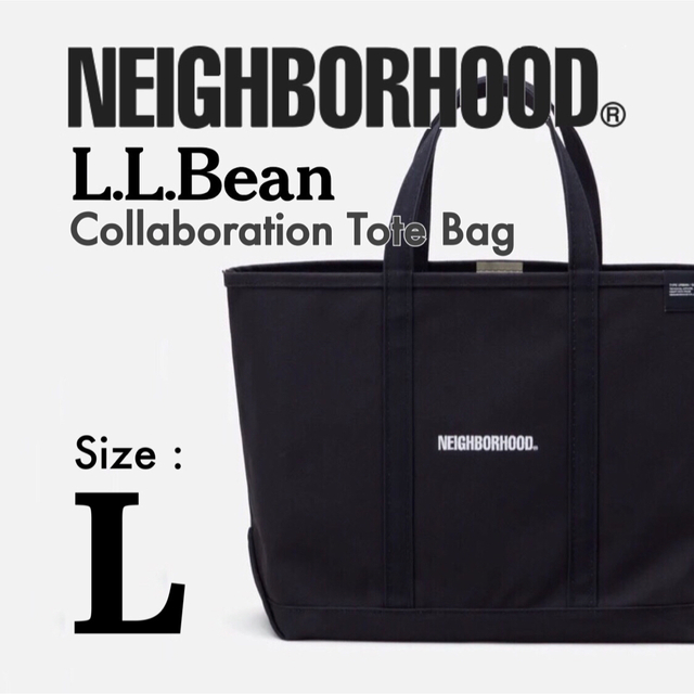 NEIGHBORHOOD L.L.Bean . Black Tote-Mサイズ