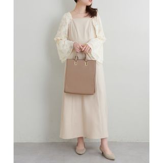 ナチュラルクチュール(natural couture)のosono袖ジャガードお上品ワンピース(ロングワンピース/マキシワンピース)