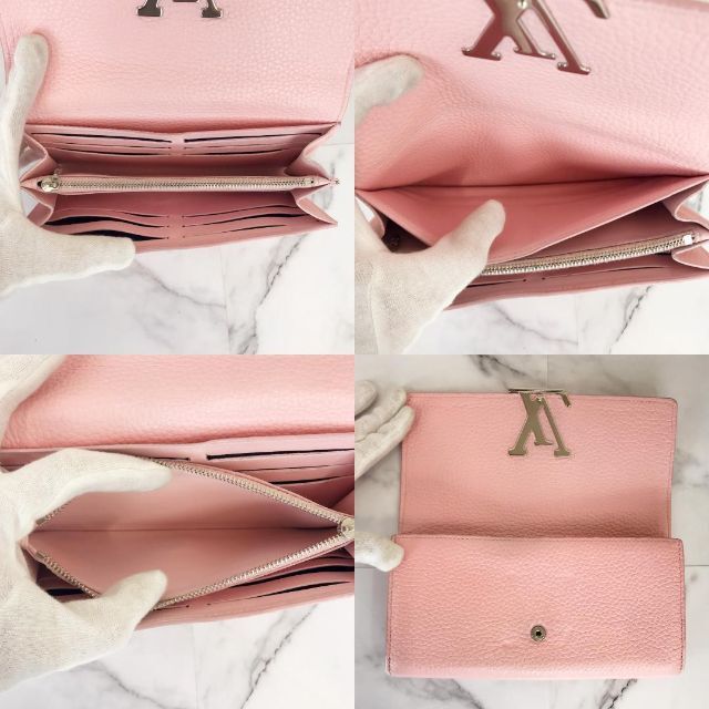 ☆良品☆ルイヴィトン ポルトフォイユ カプシーヌ 長財布 ピンク