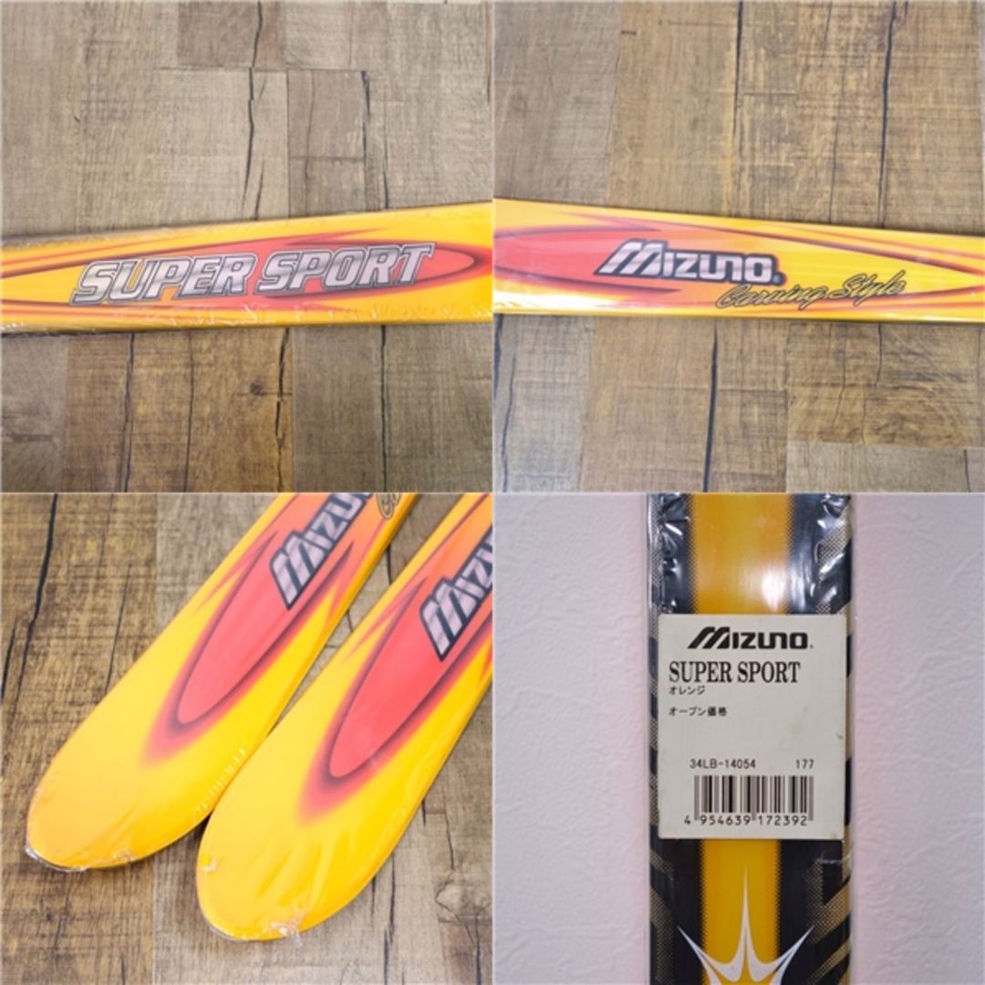 MIZUNO(ミズノ)の未使用 ミズノ Mizuno SUPER SPORT 177cm センター62ｍｍ カービング スキー 板 アウトドア 約1380ｇ(一本あたり) スポーツ/アウトドアのスキー(板)の商品写真