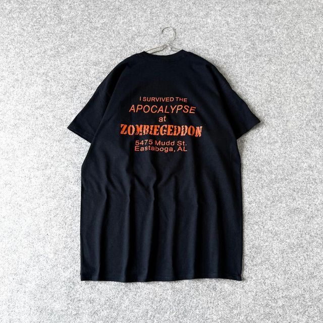 ART VINTAGE(アートヴィンテージ)の【vintage】ゾンビゲドン BIG プリント ルーズ オーバー 黒 Tシャツ メンズのトップス(Tシャツ/カットソー(半袖/袖なし))の商品写真