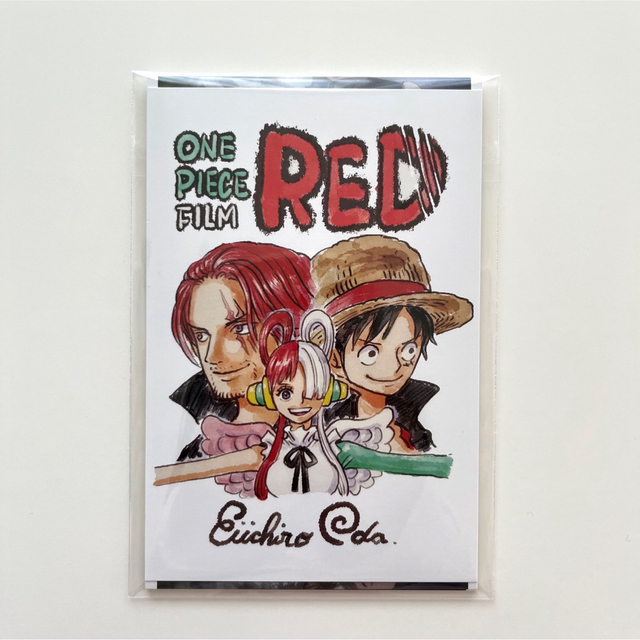 ONE PIECE   FILM RED  ポストカード エンタメ/ホビーのおもちゃ/ぬいぐるみ(キャラクターグッズ)の商品写真