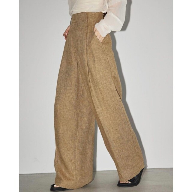 【未使用に近い】TODAYFUL Tuck Linen Trousers パンツ