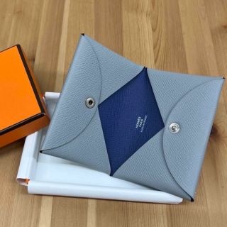 エルメス(Hermes)のHERMES エルメス　カルヴィ　ブルーグラシエ　ブルーブライトン　未使用(名刺入れ/定期入れ)