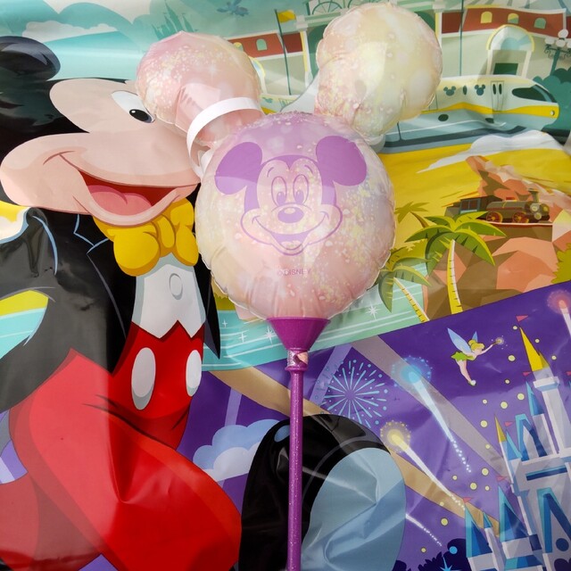Disney(ディズニー)のディズニー 40周年 ♡ 手持ちバルーン エンタメ/ホビーのおもちゃ/ぬいぐるみ(キャラクターグッズ)の商品写真