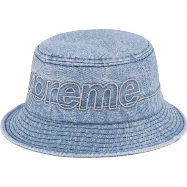 Supreme(シュプリーム)のSupreme Outline Crusher デニム バケハ メンズの帽子(ハット)の商品写真