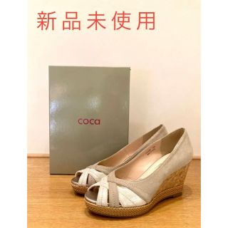 コカ(coca)の新品未使用・COCAコカ・ウェッジソールパンプス　¥14,300(ハイヒール/パンプス)