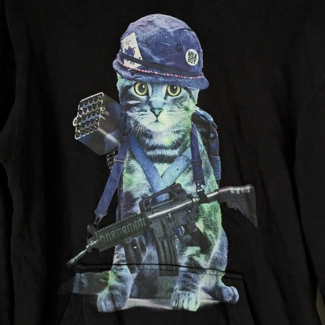 MILKBOY(ミルクボーイ)のMILKBOY army cat パーカー M レディースのトップス(パーカー)の商品写真