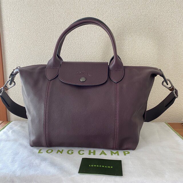 新品◆ロンシャン ハンドバッグ LONGCHAMP ル・プリアージュ キュイール