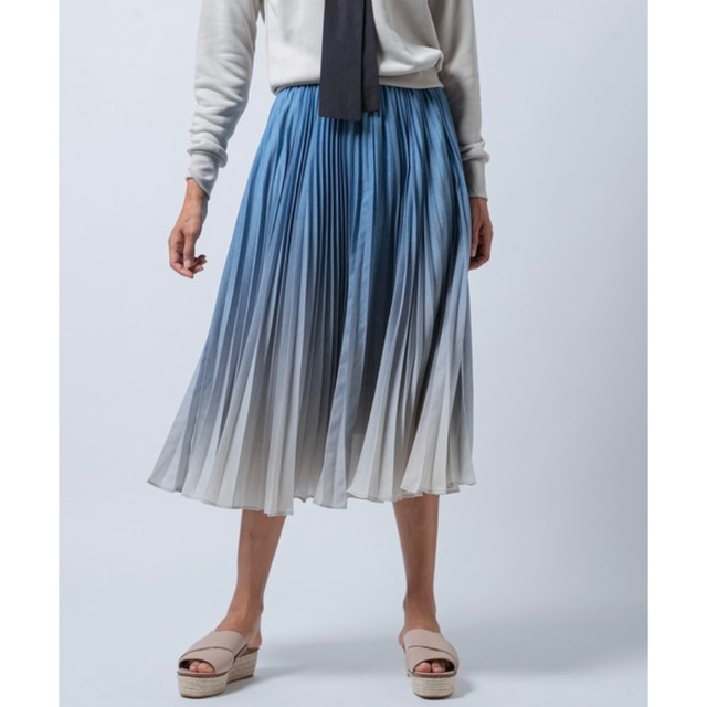 DOUBLE STANDARD CLOTHING タフタグラデーションスカート