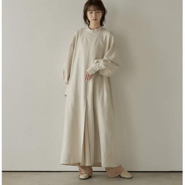 Kastane(カスタネ)のlinen like back gather one-piece  eaphi レディースのワンピース(ロングワンピース/マキシワンピース)の商品写真