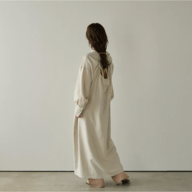 Kastane(カスタネ)のlinen like back gather one-piece  eaphi レディースのワンピース(ロングワンピース/マキシワンピース)の商品写真