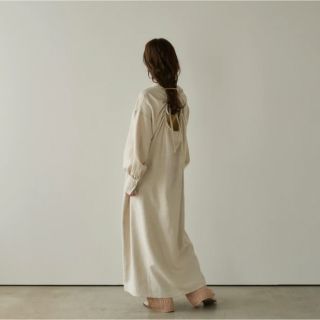 カスタネ(Kastane)のlinen like back gather one-piece  eaphi(ロングワンピース/マキシワンピース)