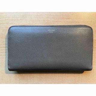 セリーヌ(celine)のCeline 長財布　セリーヌ　ラウンドジップ　バイカラー　グレージュ　イエロー(財布)