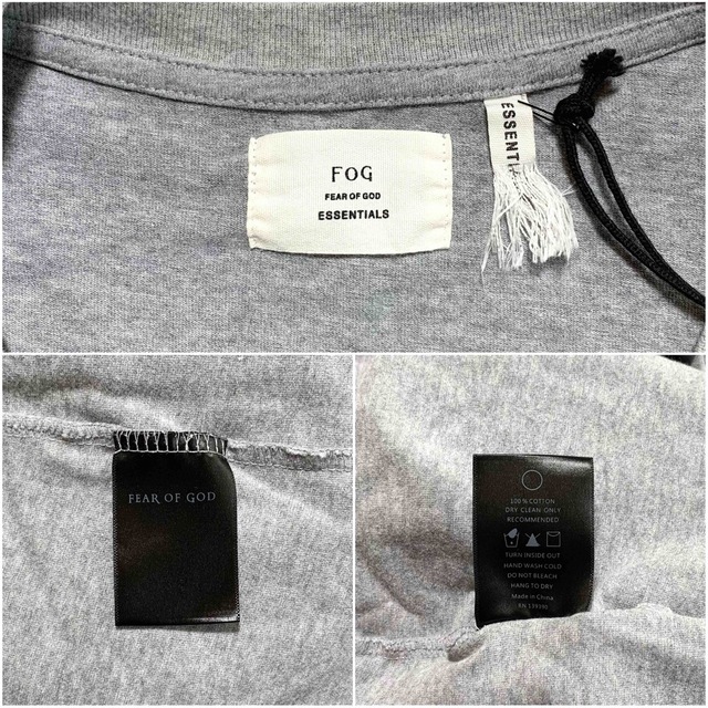 FEAR OF GOD(フィアオブゴッド)の☆良品 FOG エッセンシャルズ バックプリント ロゴ オーバーサイズ Tシャツ メンズのトップス(Tシャツ/カットソー(半袖/袖なし))の商品写真