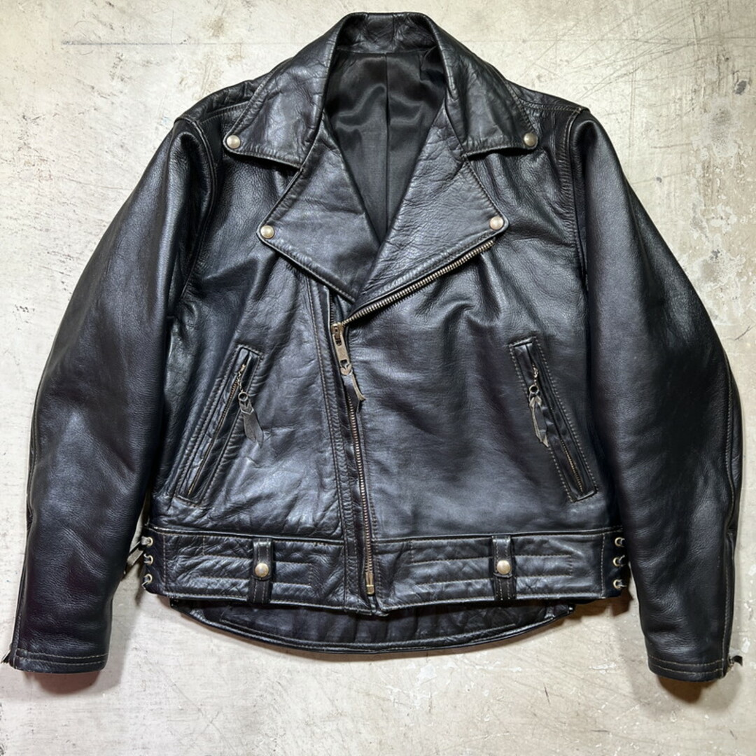 ~60's Langlitz Leather ライダースジャケット CCジッパー