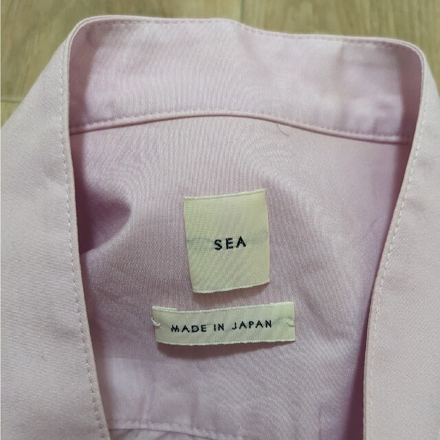 SEA(シー)のSEA カシュクールコットンシャツ　ピンク レディースのトップス(シャツ/ブラウス(長袖/七分))の商品写真