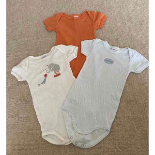 プチバトー(PETIT BATEAU)の肌着　半袖ボディ3枚セット　(肌着/下着)