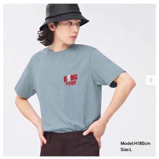 ジーユー(GU)のGU公式グラフィックTシャツ マイケルジャクソン3サイズXL(Tシャツ/カットソー(半袖/袖なし))