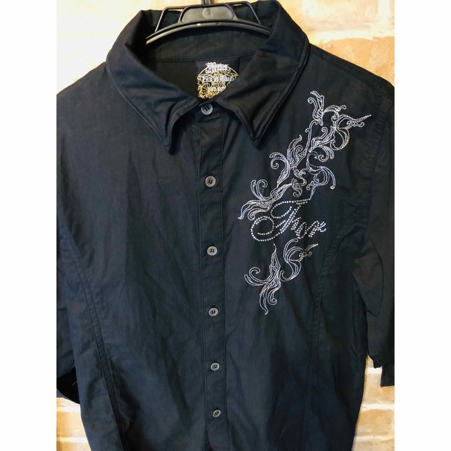 ミダス BIGバタフライ七分袖シャツ ブラック メンズのトップス(シャツ)の商品写真