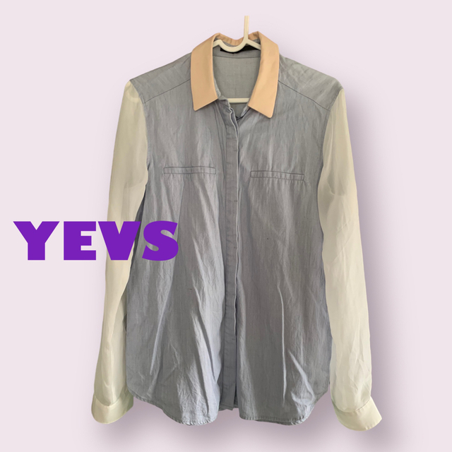 YEVS(イーブス)の【値下げ】レディース　シアーシャツ　YEVS イーブス レディースのトップス(シャツ/ブラウス(長袖/七分))の商品写真