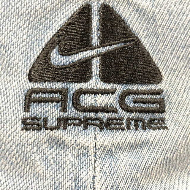 SUPREME シュプリーム × NIKE ACG シュプリーム Denim 6 Panel デニム キャップ ウォッシュドブルー フリー 正規品 / 30835 1