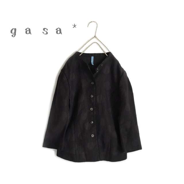 gasa* ガサ 】リネンシャツジャケット 羽織り *春アウター