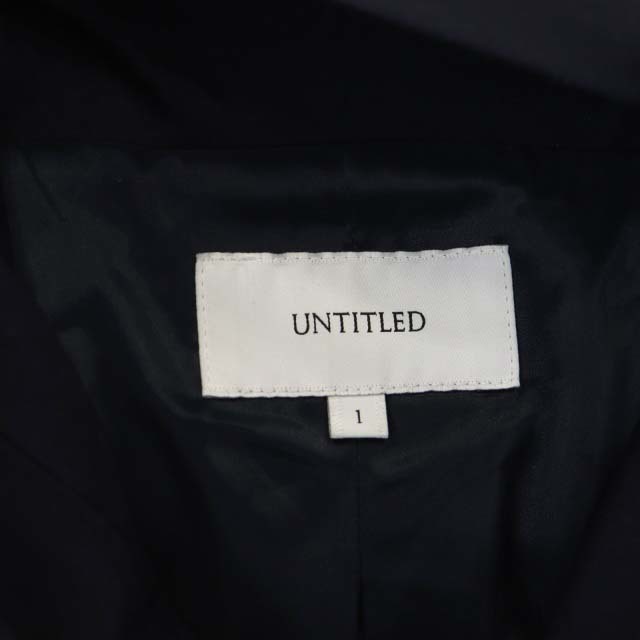 UNTITLED(アンタイトル)のアンタイトル UNTITLED ジャケット ジップアップ フード 紺 ネイビー レディースのジャケット/アウター(ブルゾン)の商品写真