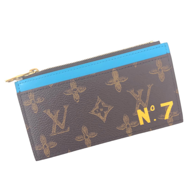 LOUIS VUITTON(ルイヴィトン)の【送料無料】【未使用展示品】ルイヴィトン コインカードホルダー No7 モノグラム ブラウン ブルー M81256 LOUIS VUITTON 横浜BLANC レディースのファッション小物(パスケース/IDカードホルダー)の商品写真