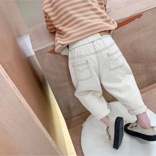 【即納】unisex ホワイトデニムパンツ(その他)