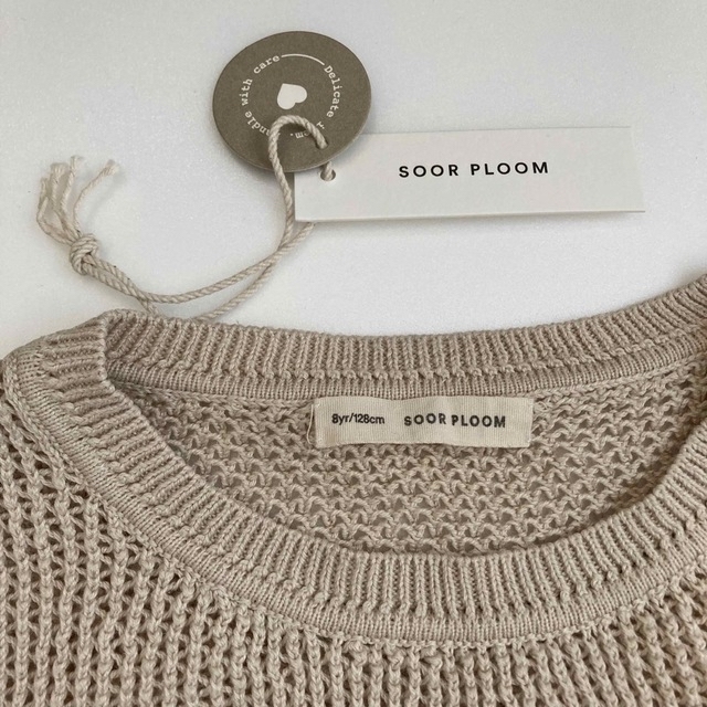 SOOR PLOOM(ソーアプルーム)のsoor ploom Mimi Knit Top Milk  キッズ/ベビー/マタニティのキッズ服女の子用(90cm~)(Tシャツ/カットソー)の商品写真