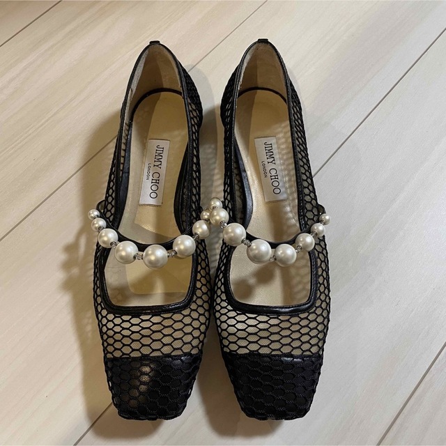 jimmychoo パール バレエシューズ ジミーチュウ - バレエシューズ
