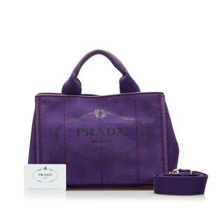 プラダ(PRADA)のプラダ カナパ ミニ ロゴ ハンドバッグ ショルダーバッグ 2WAY B2439G キャンバス レディース PRADA 【1-0100092】(ハンドバッグ)