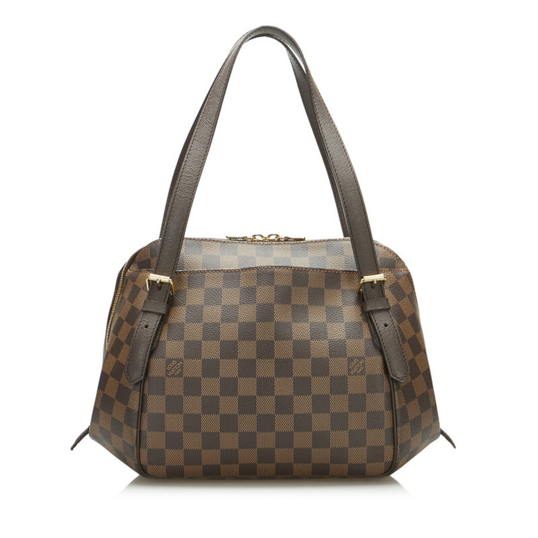 ダブルファスナー外側ルイ ヴィトン ダミエ ベレムMM ハンドバッグ ショルダーバッグ N51174 PVC レディース LOUIS VUITTON 【1-0100097】