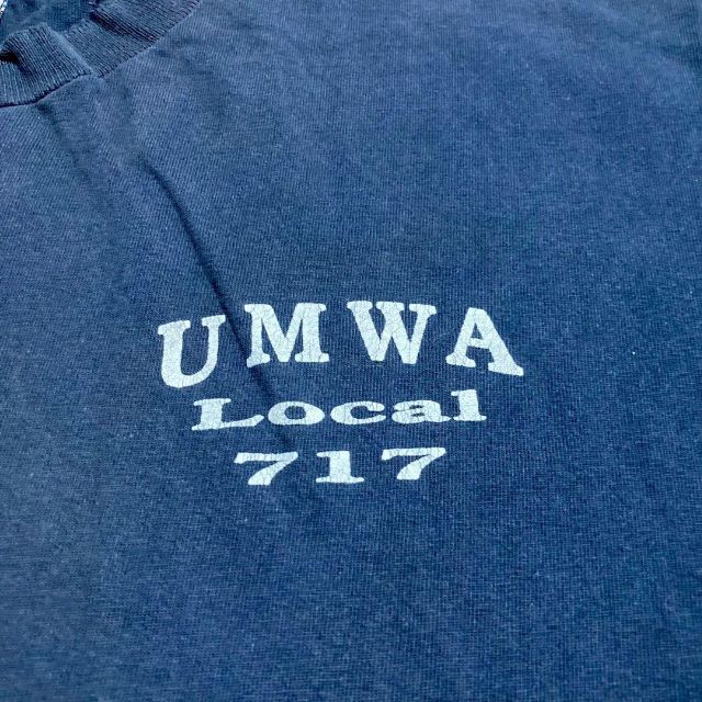 HGP BAYSIDE 古着 90s USA製 黒 UMWA　アメリカ Tシャツ メンズのトップス(Tシャツ/カットソー(半袖/袖なし))の商品写真