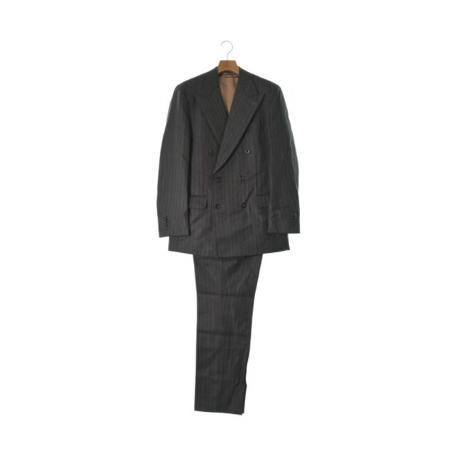 安いサイト Sebiro & Co. ビジネス -(M位) 茶x黒(ストライプ) 【古着