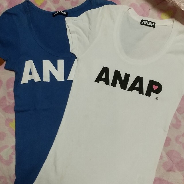 ANAP(アナップ)の最終値下げANAP  Tシャツセット F レディースのトップス(Tシャツ(半袖/袖なし))の商品写真