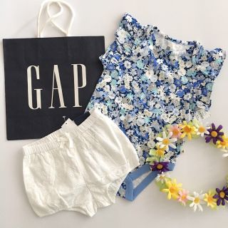 ベビーギャップ(babyGAP)の専用新品♡今季♡baby gap♡ロンパース♡ショートパンツ/ユニクロ/ラルフ/(ロンパース)